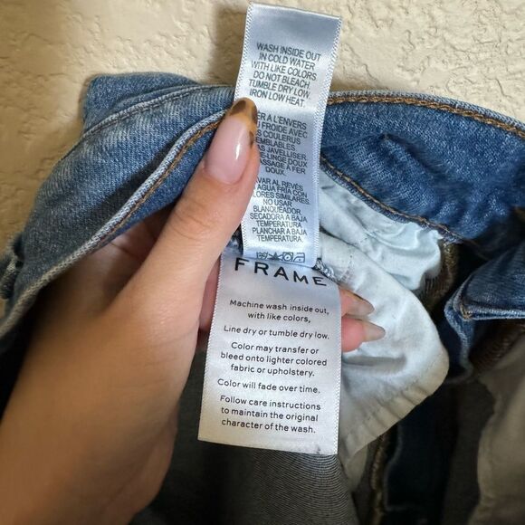 Frame Le Slender Straight Leg Jean in Thistle Sz 28 - Picture 6 of 12